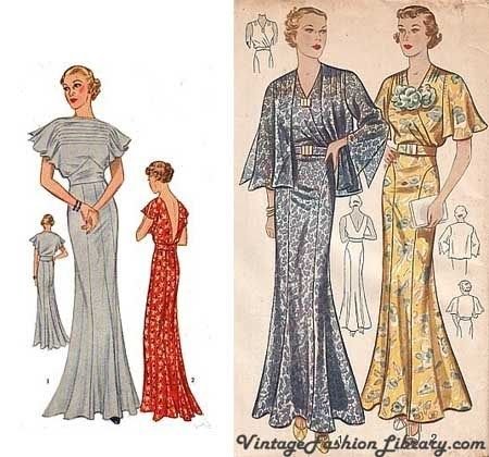 1930s inspired dresses