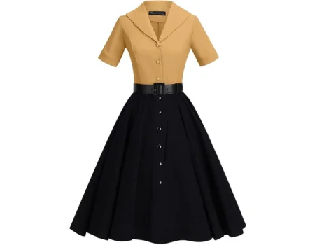 plus size 1950s dress