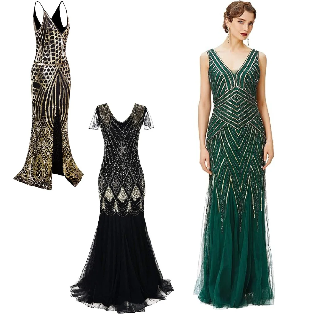 1920s evening gown